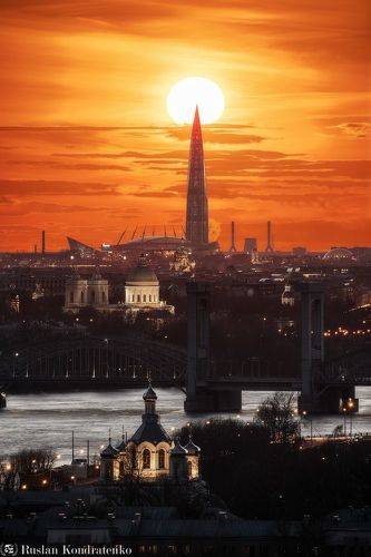 Закат над Санкт-Петербургом