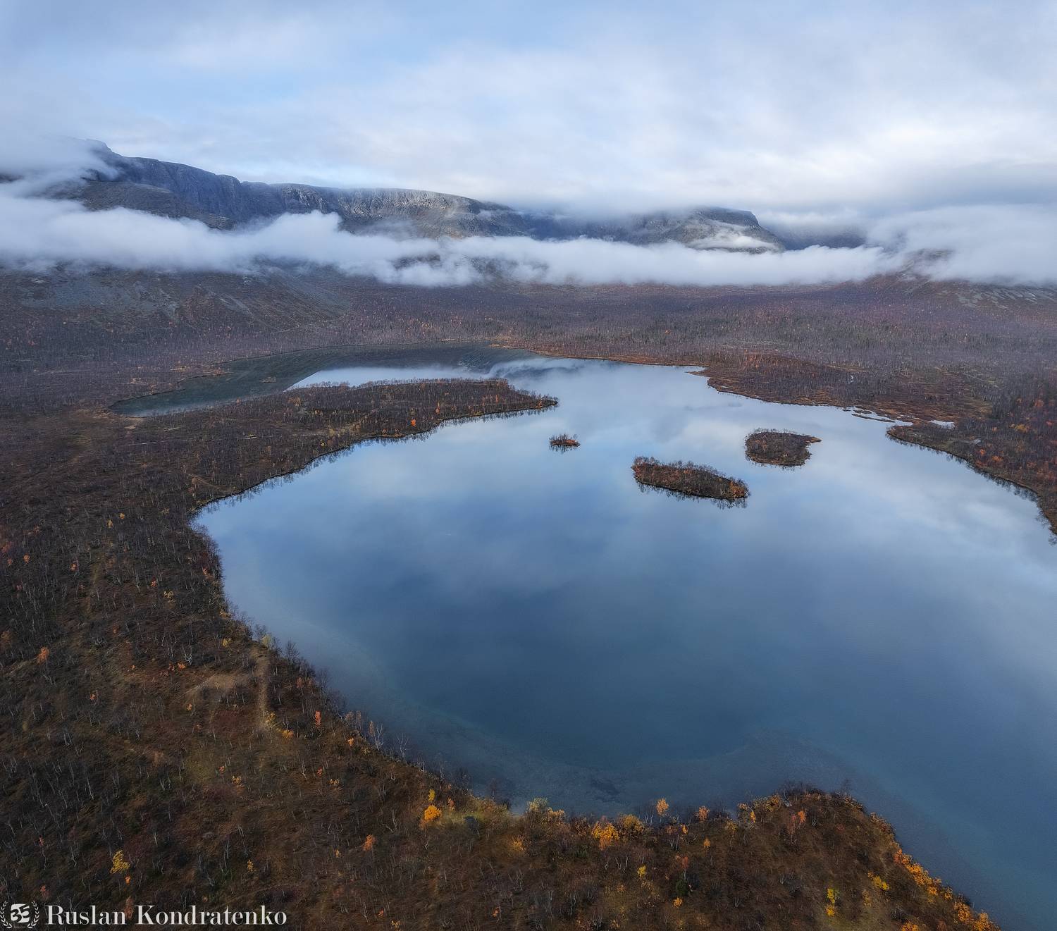 аэрофото, съемка с дрона, аэрофотография, air 2s, хибины, осень, озеро, кольский полуостров, горы, кольский, Кондратенко Руслан
