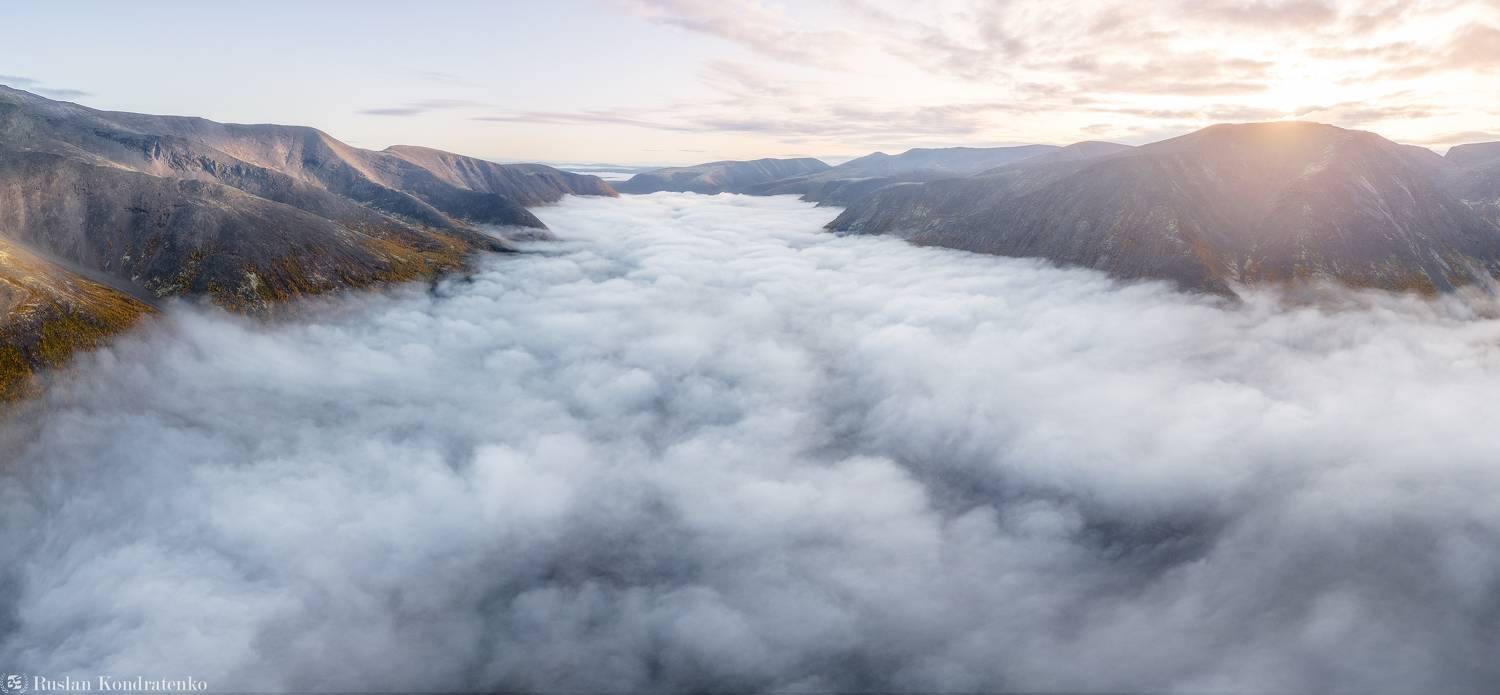 хибины, осень, кольский полуостров, горы, кольский, облака, полигональные озера, туман, Кондратенко Руслан