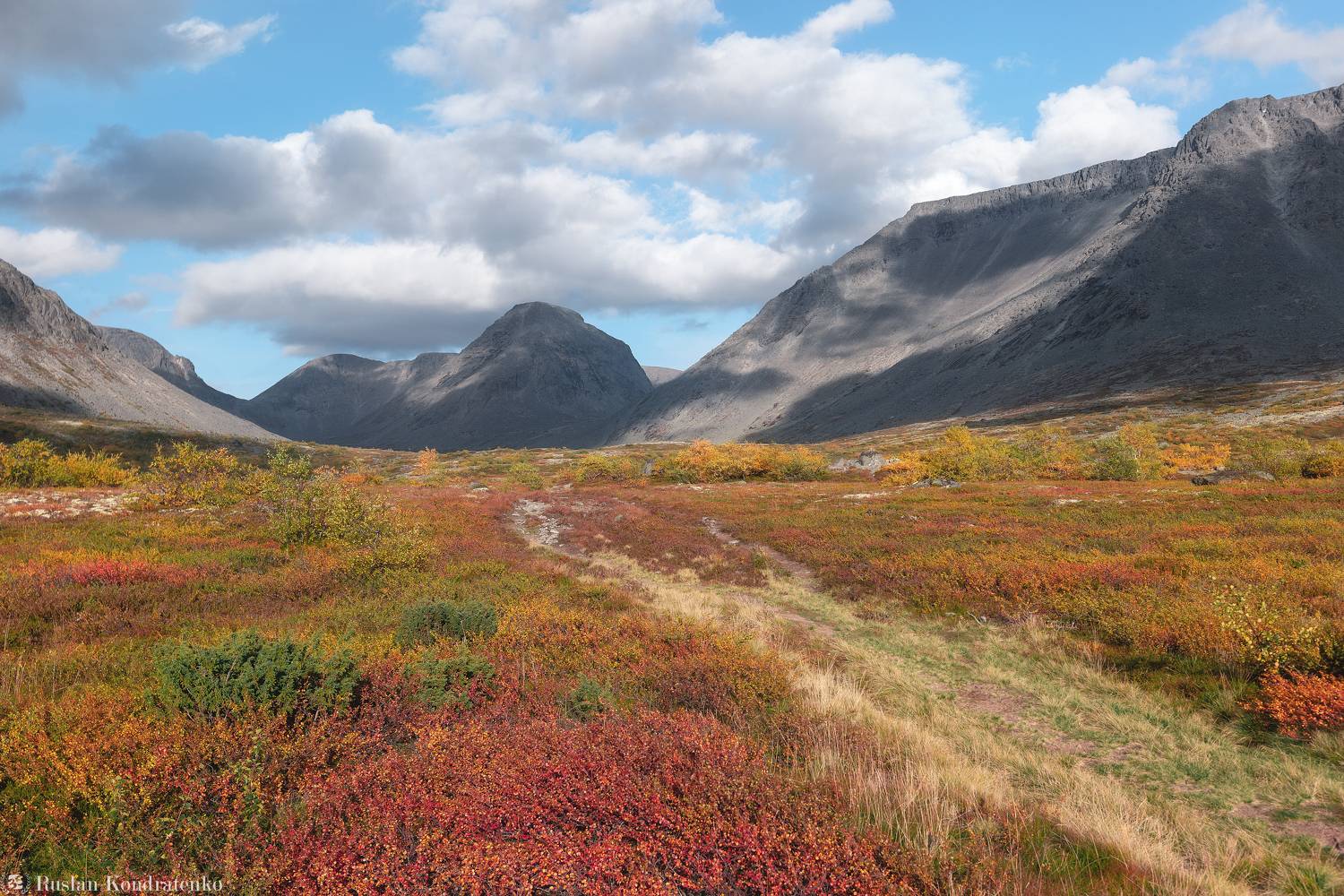 хибины, осень, кольский полуостров, горы, кольский, тахтаръявр, озеро, малая белая, Кондратенко Руслан