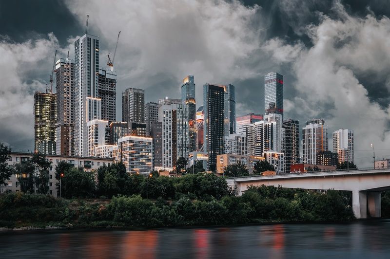 город, архитектура, москва, улица, street, city, moscow, russia, architecture Московские тучерезы фото превью