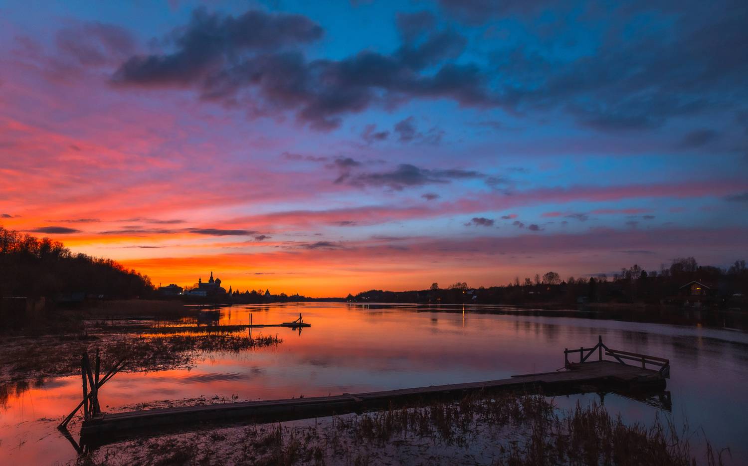 пейзаж, закат, старая ладога, река волхов, ленинградская область, Кормашова Татьяна