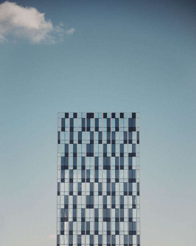 architecture, pattern, blue, sky, building, moscow, russia, urban, city, abstract Сбой матрицы фото превью