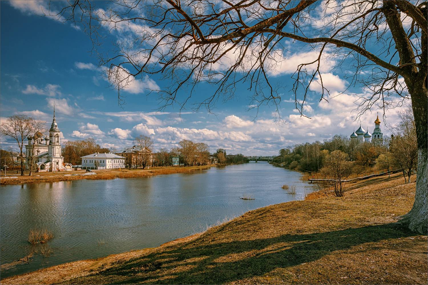 пейзаж, весна, архитектура, город, река, свет, цвет, александр никитинский, Никитинский Александр