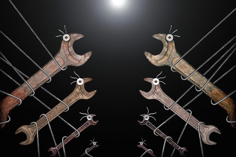 концепция, инструменты, неволя, вне, воли, creative, conceptual, installation, instruments, tools, out, will В неволе... фото превью