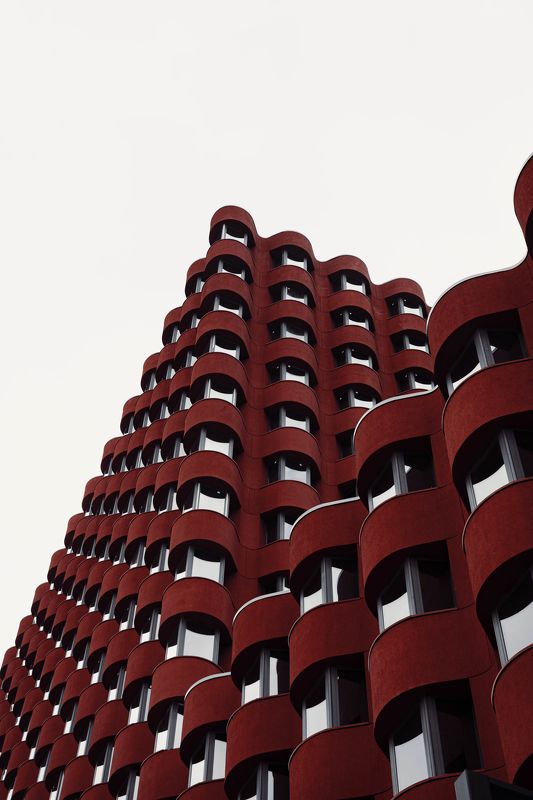 architecture, pattern, red, building, moscow, russia, urban, city, abstract ЗилАрт фото превью