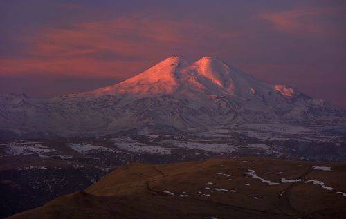 Эльбрус ,рассвет