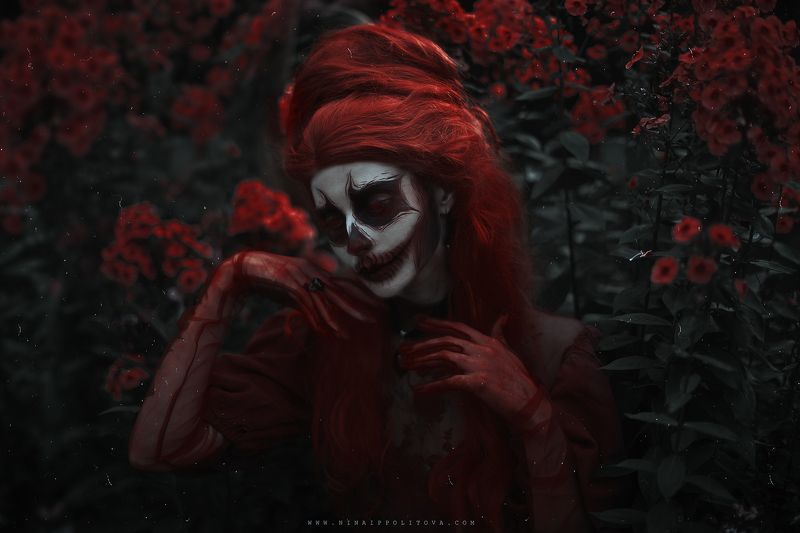 dark, art, horror, portrait, fine-art, cosplay, sfx,  К р о в а в ы е   с а д ы  фото превью