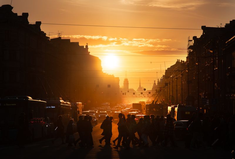 апрельский закат... фото превью