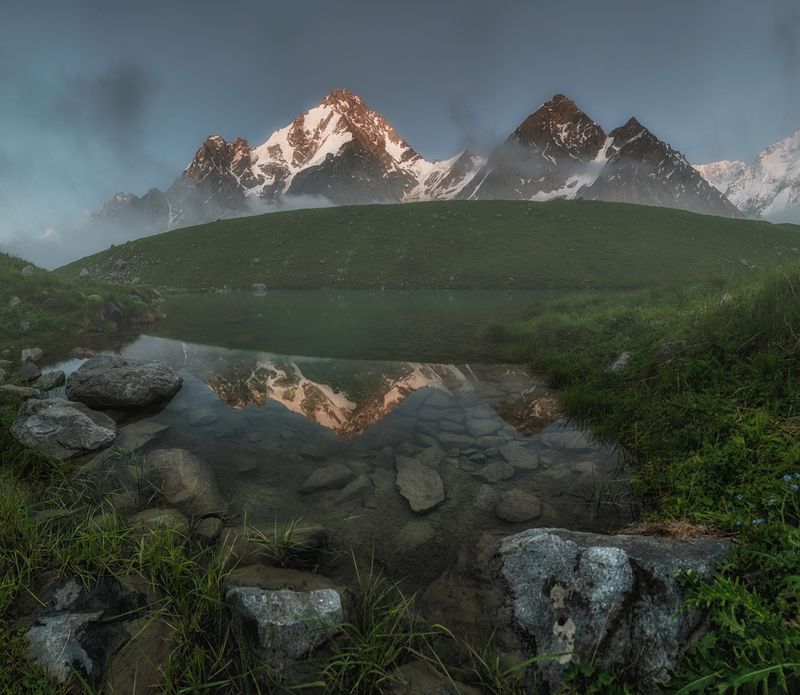 кавказ, кабардино-балкария, безенги, дыхтау, баранкош В краю Безенги фото превью