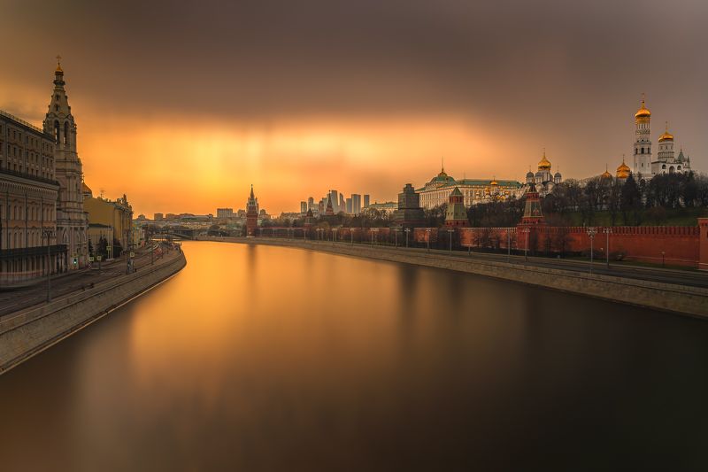 Московский закат фото превью