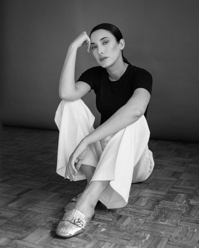 portrait, blackandwhite, looking, model, fashion,  Sahar фото превью