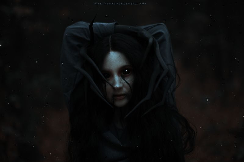 dark, art, horror, portrait, fine-art, cosplay, sfx,  Х т о н ь  фото превью