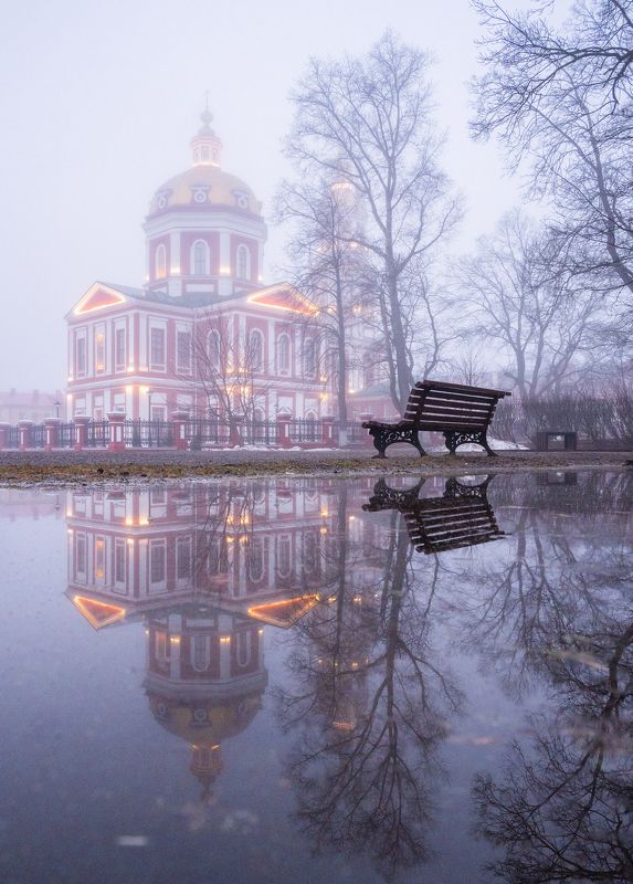 Туманное утро у Спасского собора фото превью