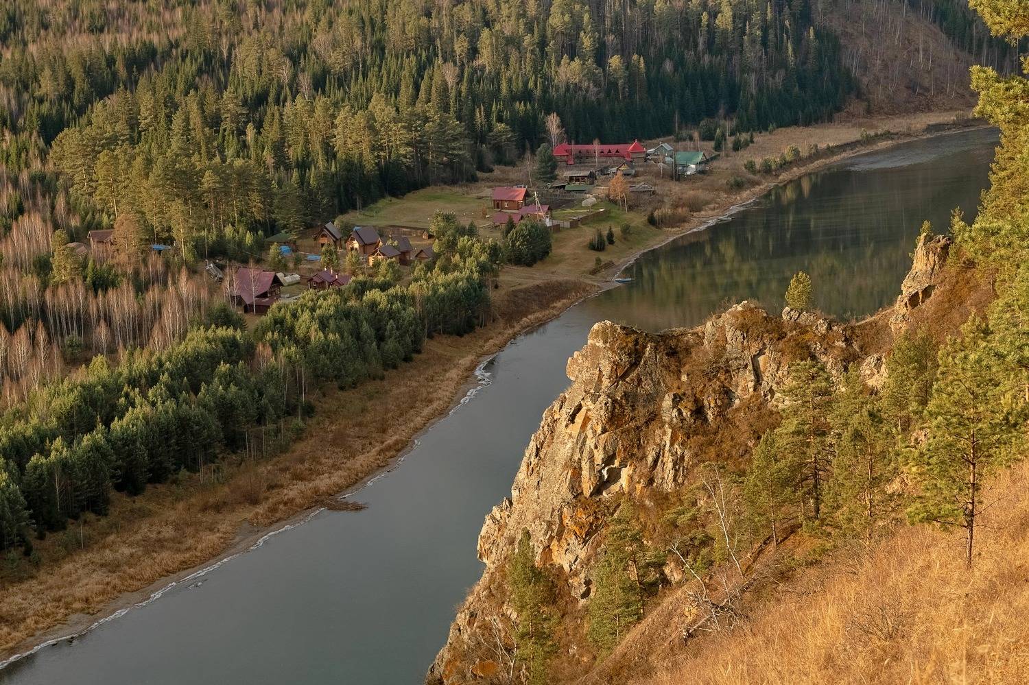 мана, река, склон, сибирь, утро, Фомина Марина