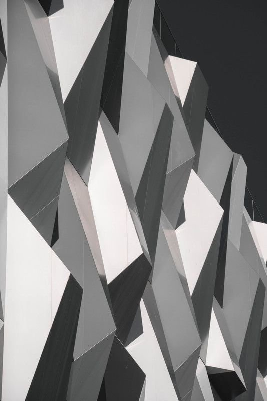 architecture, pattern, monochrome, building, moscow, russia, urban, city, abstract Преломление фото превью