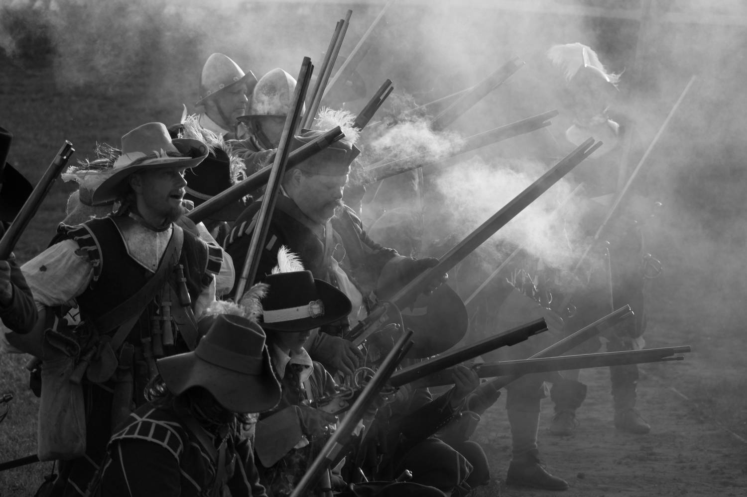 мушкеты, дым, дымный порох, битва, Коломенское, Дмитрий Ткаченко
