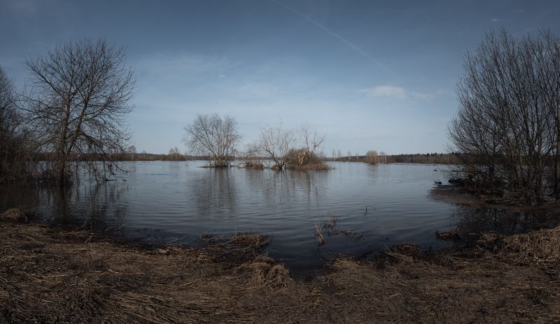 #пезаж #весна #туман #небо Весна фото превью