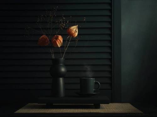 Сухой физалис и кофе