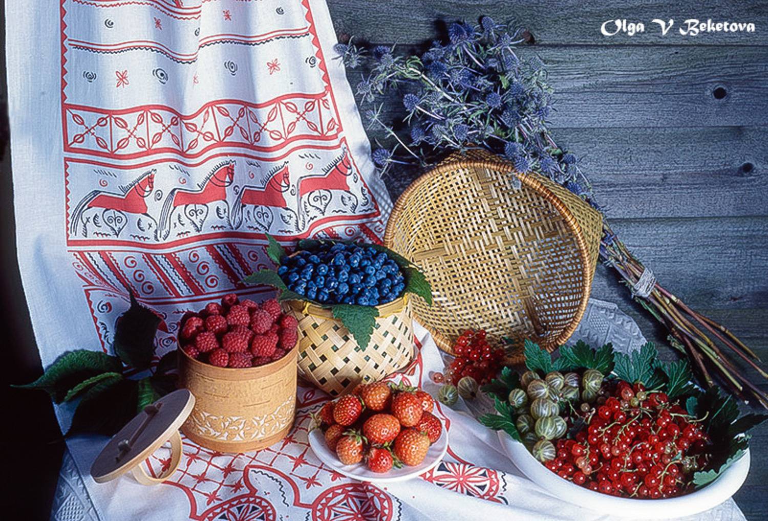 крыжовник, малина, смородина, Бекетова Ольга