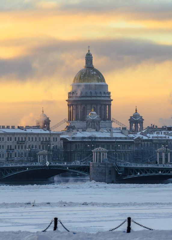 санкт-петербург, питер, петербург, спб, зима, исаакиевский собор,архитектура, собор Исаакиевский собор фото превью