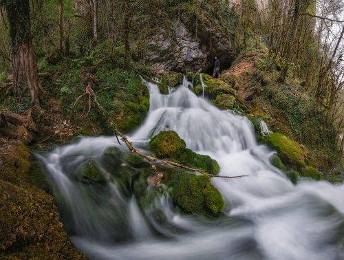 Водопад пещеры Исиченко.