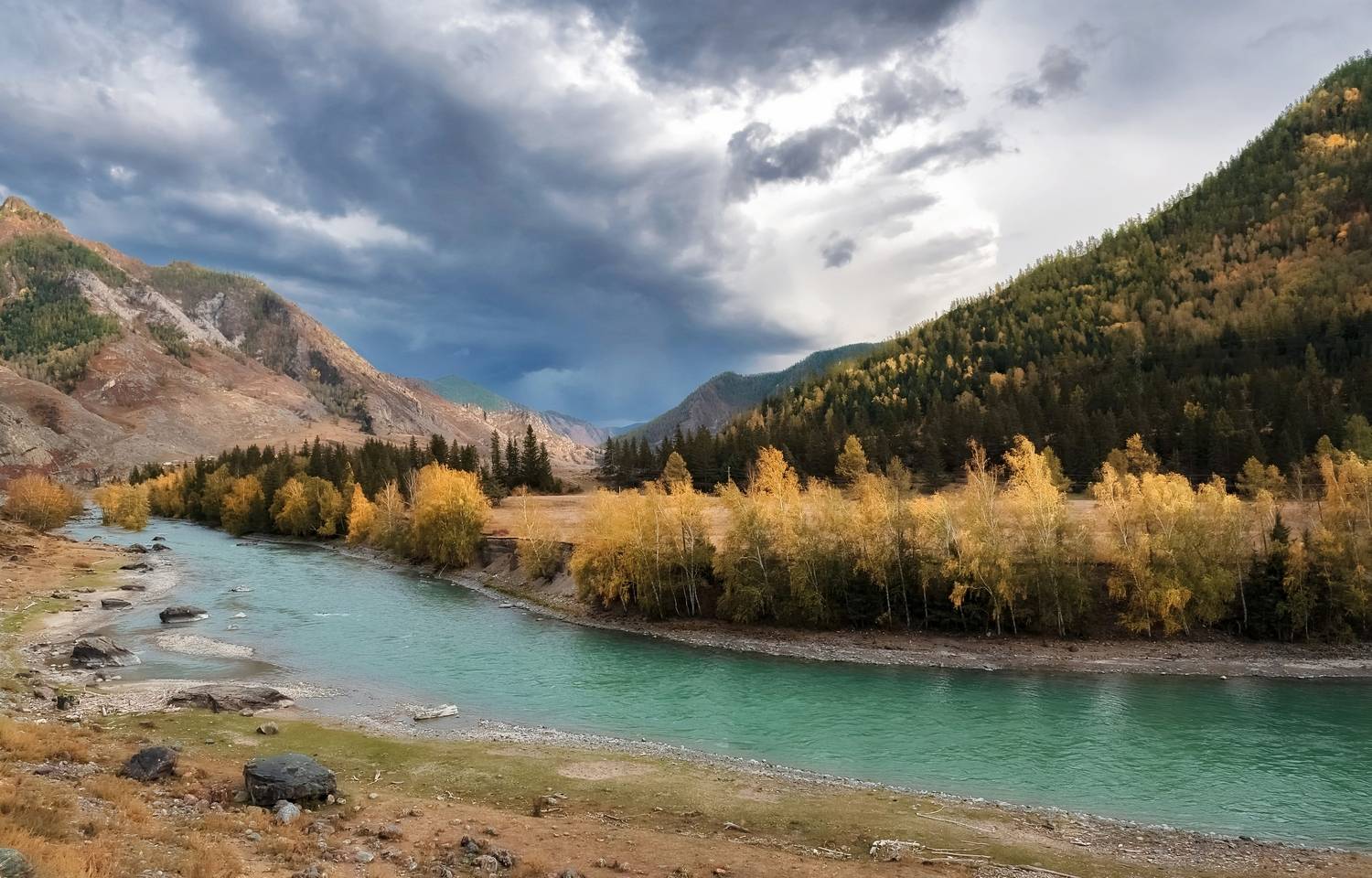 алтай, осень, непогода, чуя, тучи,, Фомина Марина