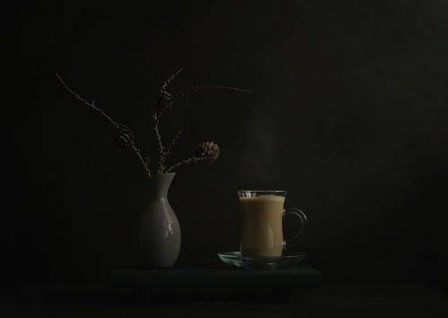 Чашка горячего кофе..