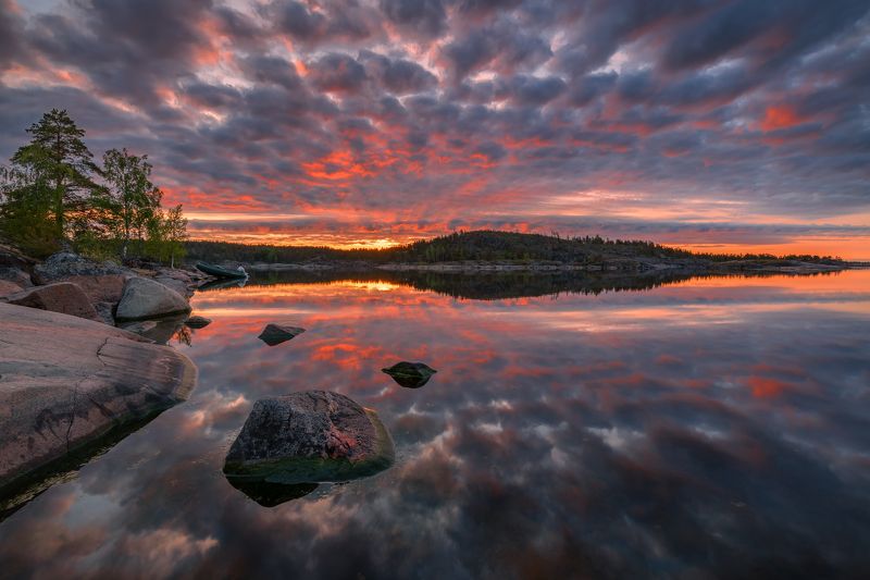 Белы ночи на Ладоге.... фото превью