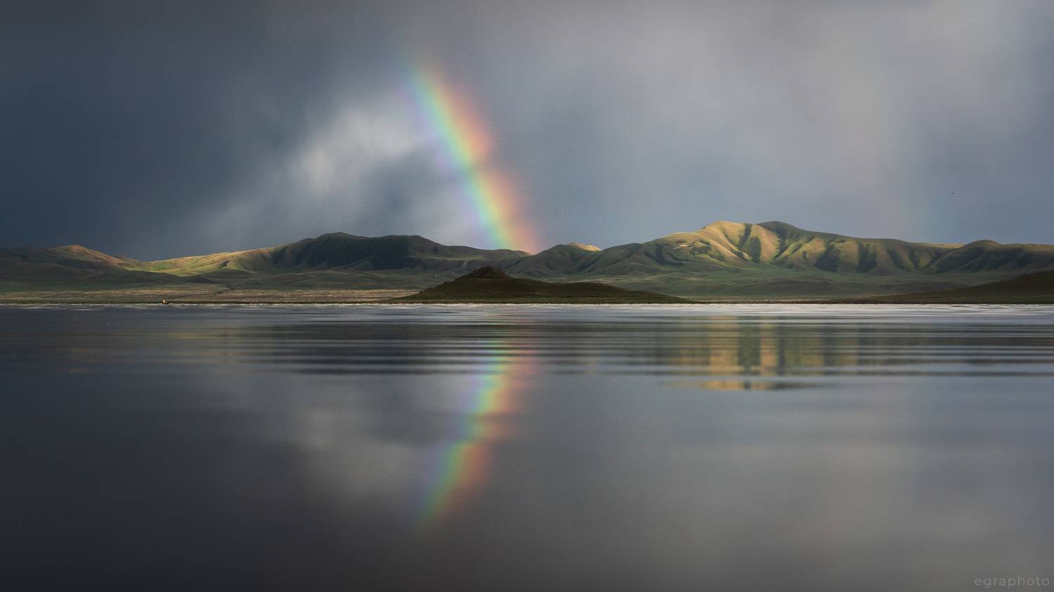 казахстан, тузколь, радуга, Рябенький Александр