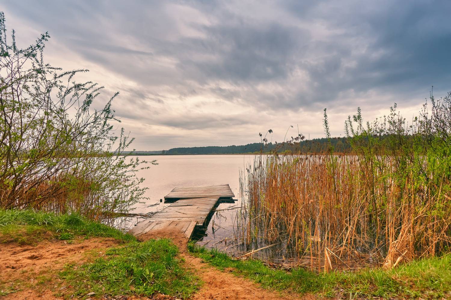 апрель, беларусь, весна, вода, облака, озеро, рыбалка, Вейзе Максим