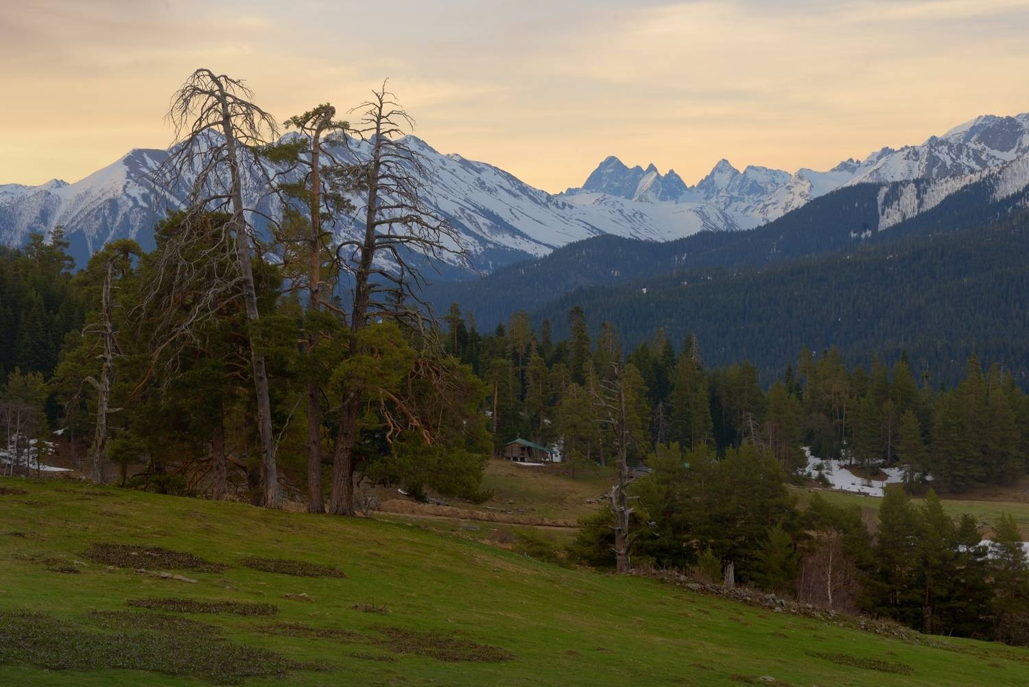 горы весна архыз рассвет, Александр Жарников