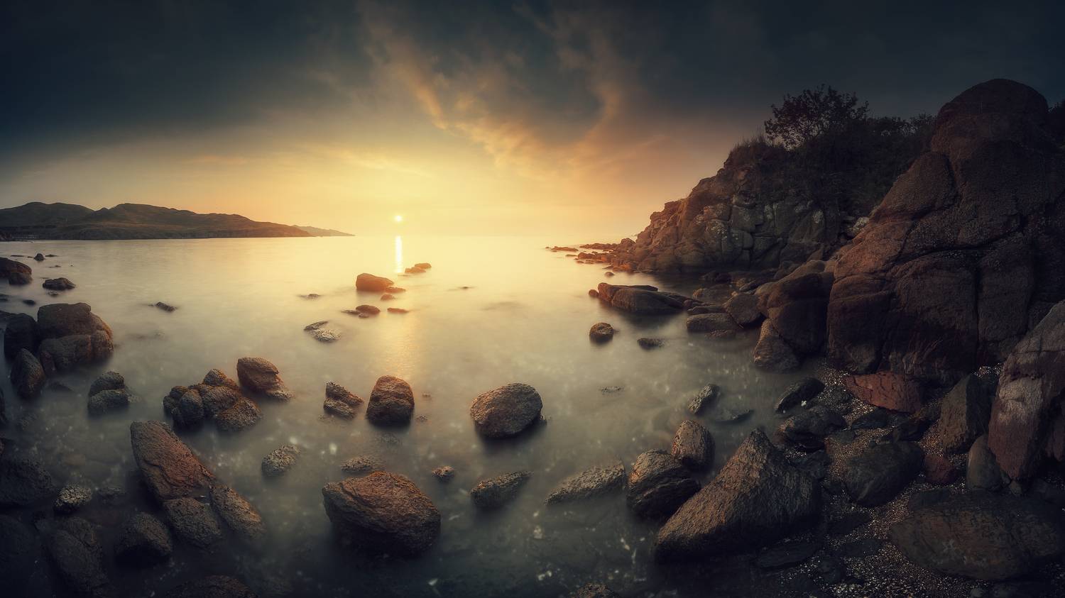 утро, море, скалы, Андрей Кровлин