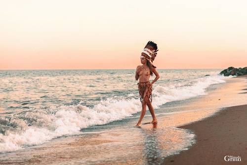 At sunset