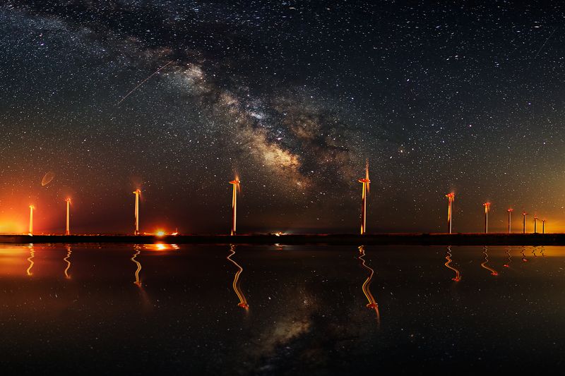 landscape, milky way, stars, long exposure, panorama, night, reflection, canon, Bulgaria Staradust фото превью