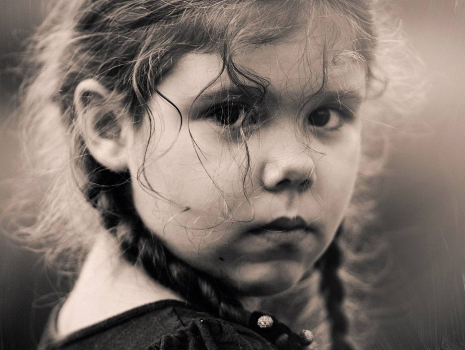 портрет, взгляд, дети, девочка, valeko