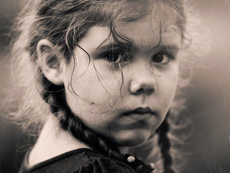 портрет, взгляд, дети, девочка Сашка фото превью