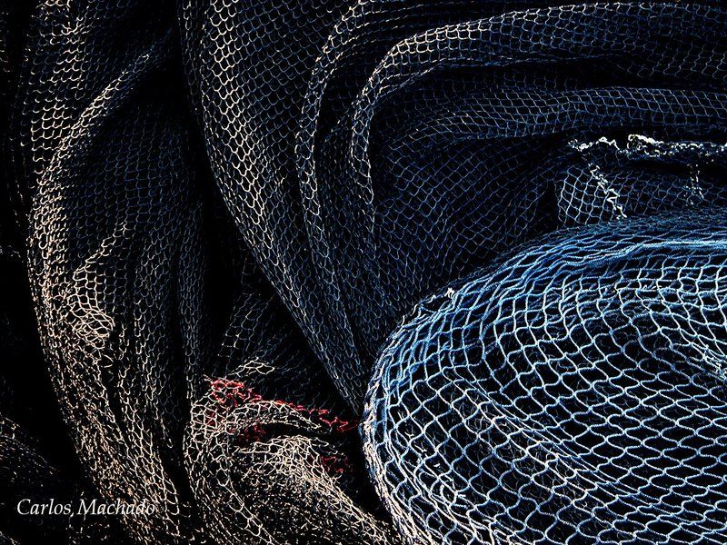 macro, urban, still life Fishnet waves фото превью