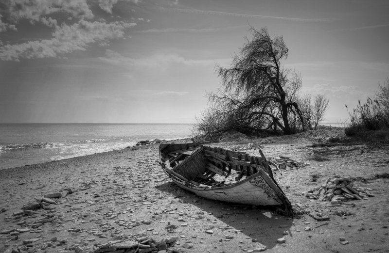 boat, coast  фото превью