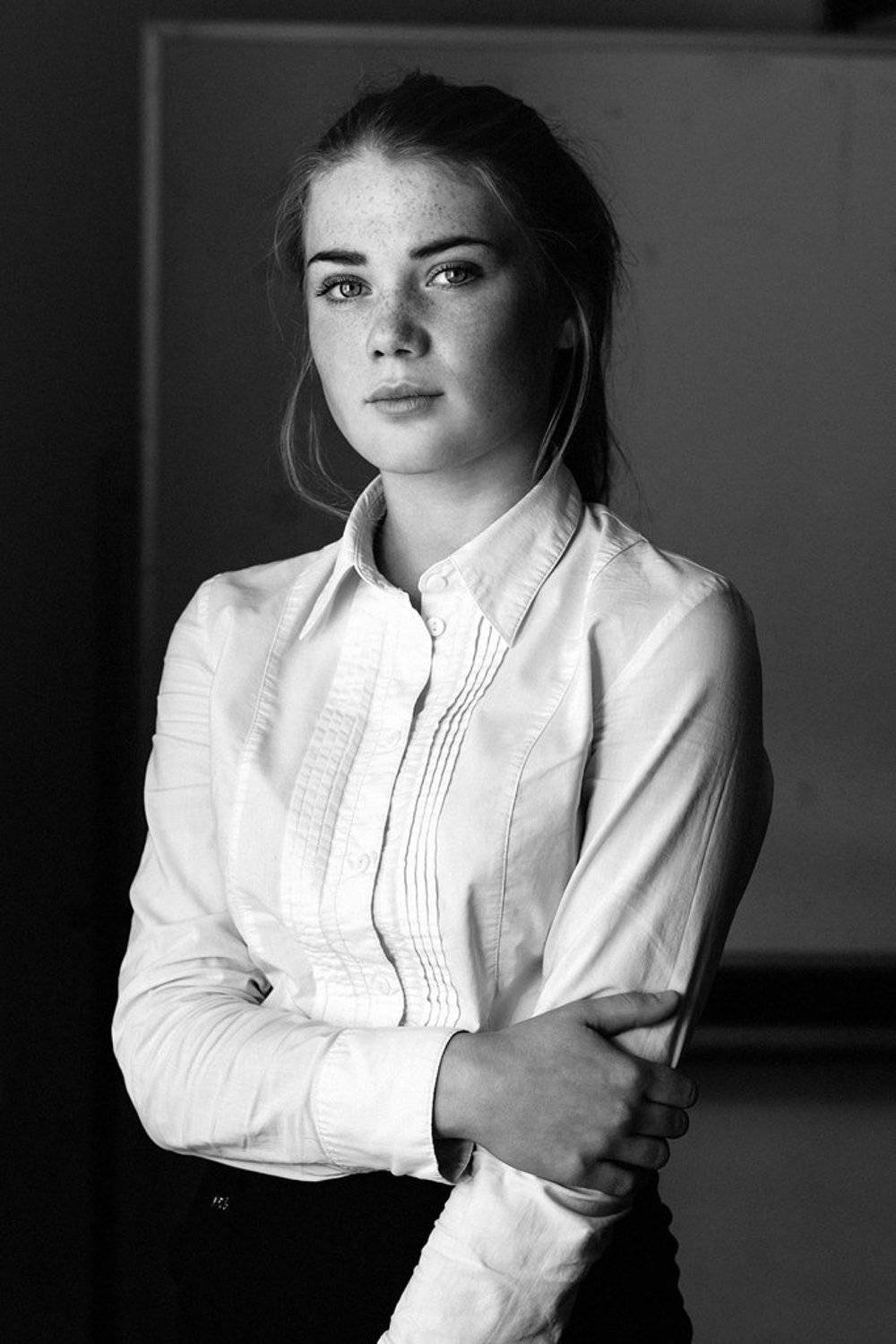 Black and white, Portrait, Девушка, Портрет, Чб, Александр Емельянов