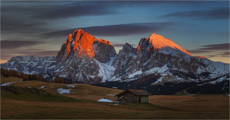 Alpine sunset.