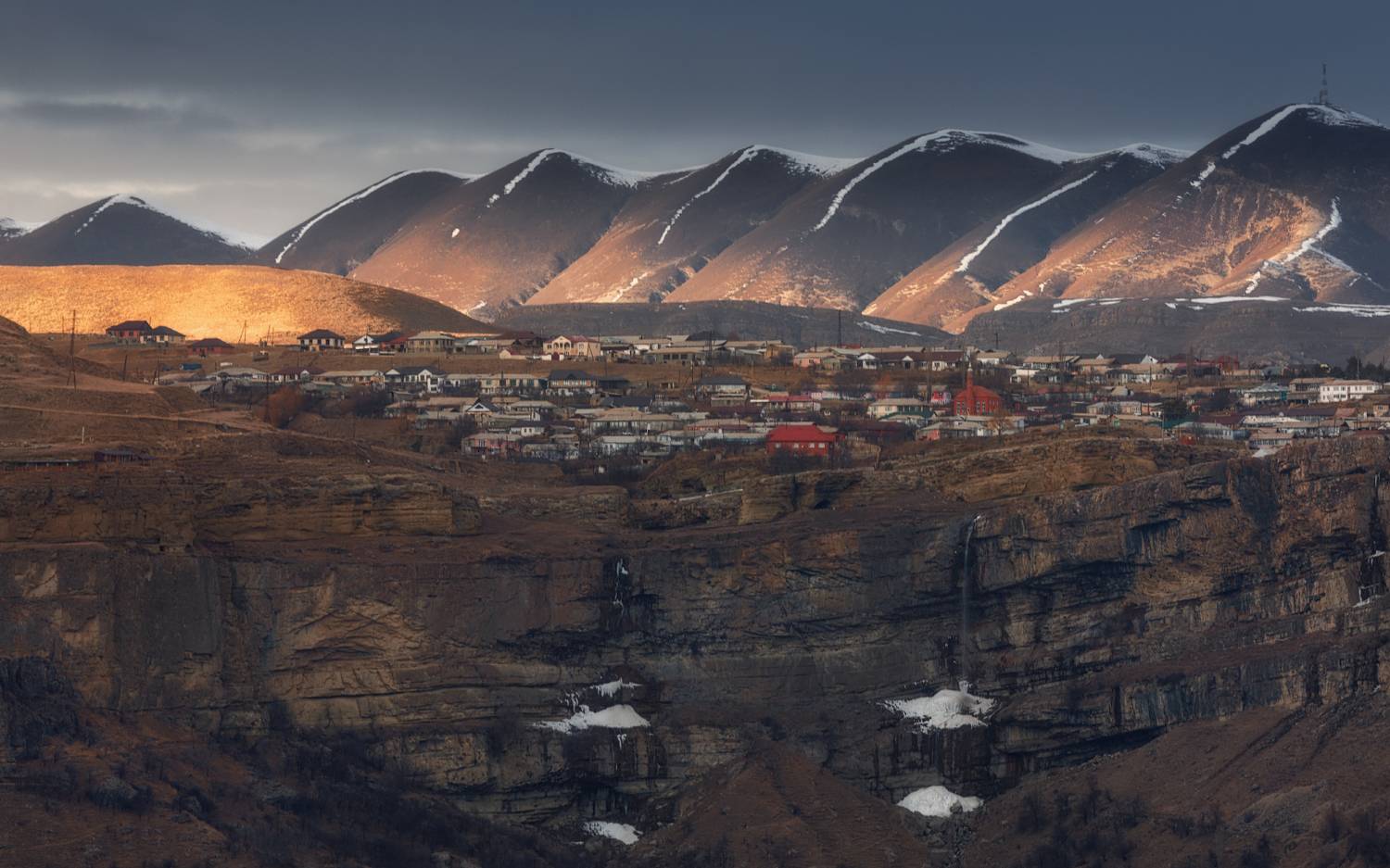 кавказ дагестан хунзах вечер зима закат, Шишкин Дмитрий