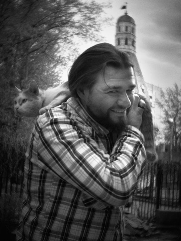 стрит, репортаж, чб Поймать удачу за хвост. фото превью