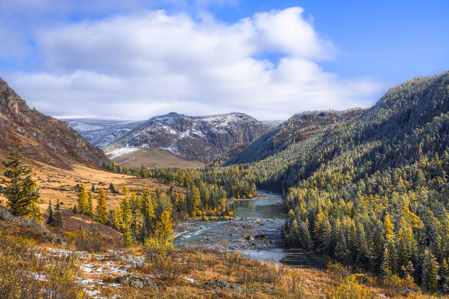 россия, горный алтай, река чуя, осень, Андрей Поляков