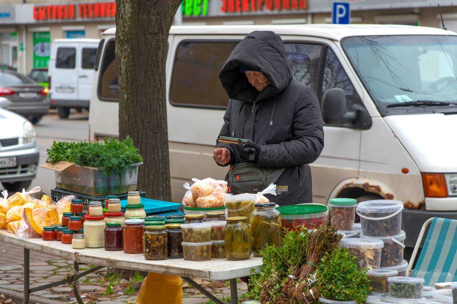 калининград, улица, торговля, соления, продавец, стрит, фотография, жизнь, свирин вадим, 2023, kaliningrad, street, trade, pickles, seller, street, photography, life, vadim svirin, Vadim Svirin