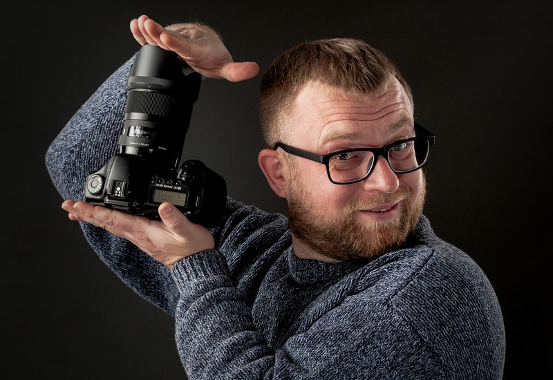 мужчина, портрет, фотоаппарат, фотограф *** фото превью