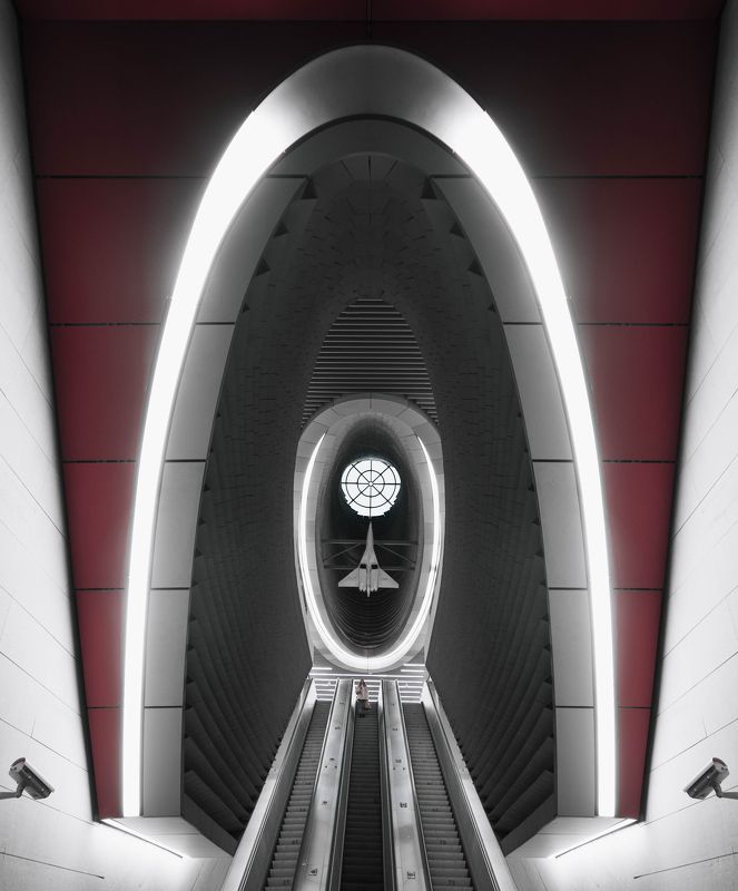 architecture, pattern, red, building, moscow, russia, urban, city, metro, subway, air Воздушное Метро фото превью