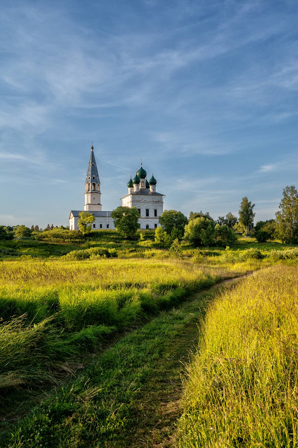 Природа, пейзаж, Осенево, церковь,закат, Лариса Дука