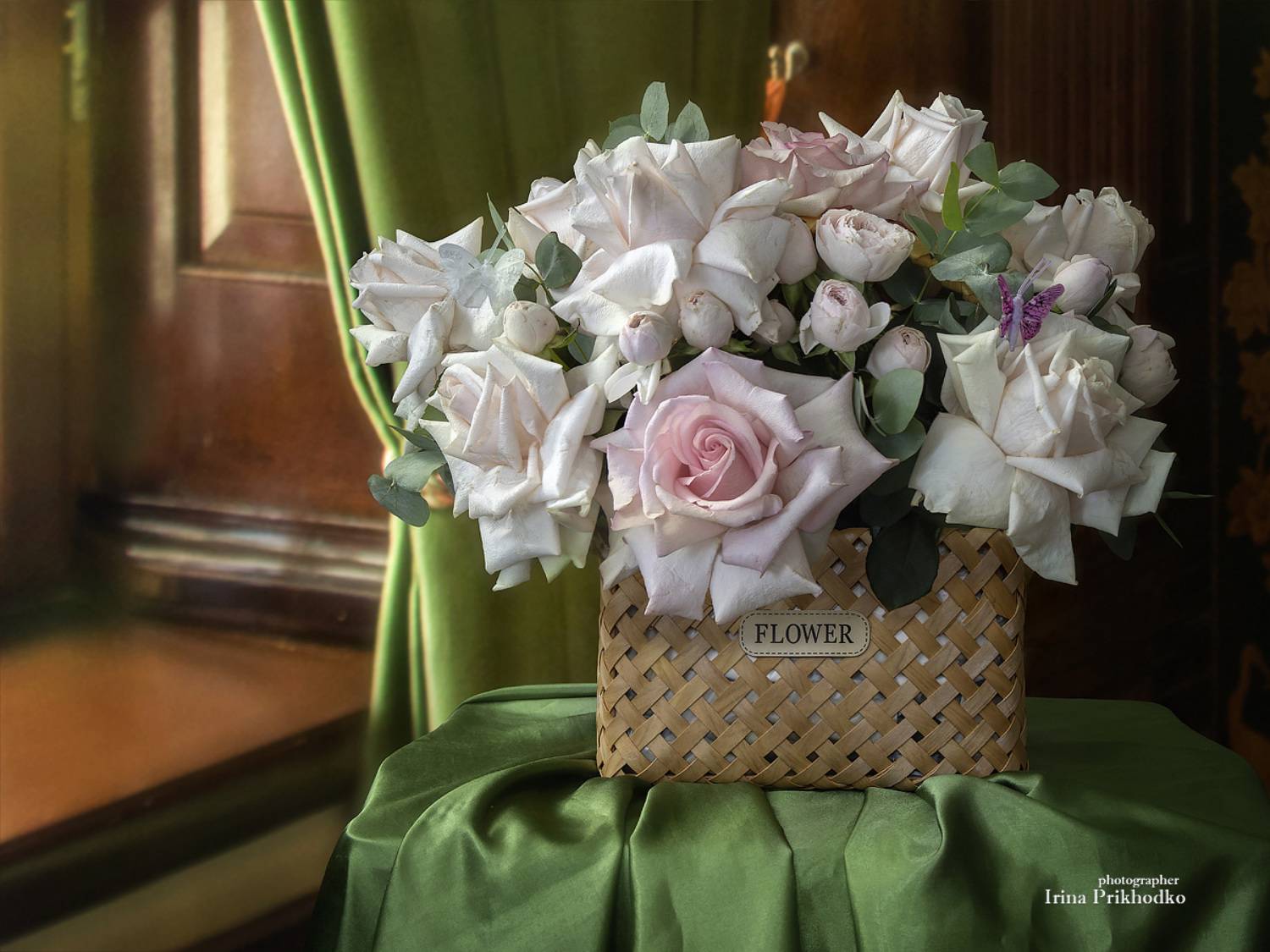 натюрморт, интерьер, цветы, розы, букет, Приходько Ирина