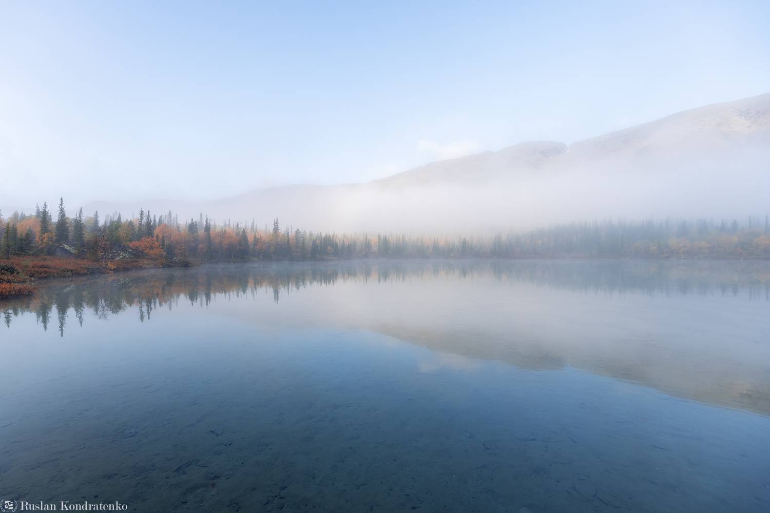 кольский полуостров, хибины, туман, полигональные озера, Кондратенко Руслан